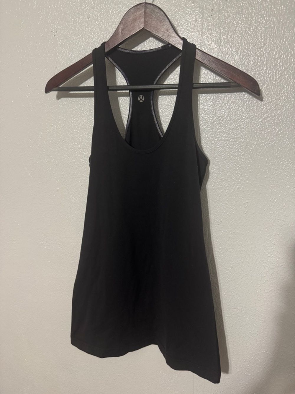 Lululemon Black Cool Racerback Tank Top Original Long Athletic Yoga Gym Workout